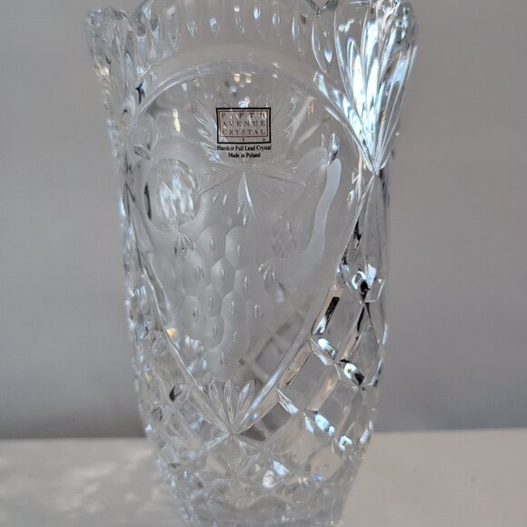 Fifth Avenue Other - Fifth Ave Crystal Handcut Vase Full Lead Crystal Made In Poland 8.5" Tall. 5th
